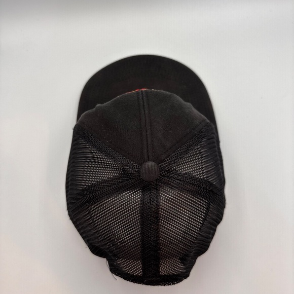 Vintage Bass Pro Shops Gone Fishing Basic Black Embroidered Logo Snapback Hat - Picture 6 of 10